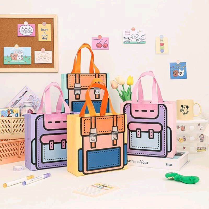 

Tas Hampers Non Woven Anti Air Motif Tas Sekolah Lucu Uk. 22x22x9cm Goodie Bag / Hand Bag Ulang Tahun Snack Bag Packaging Lipat Eco Friendly Bag TAS KADO ULANG TAHUN GOODIE BAG WATERPROOF HAMPERS SOUVENIR GOODIE BAG TAS SPUNBOND NON WOVEN SHOPPING BAG TS