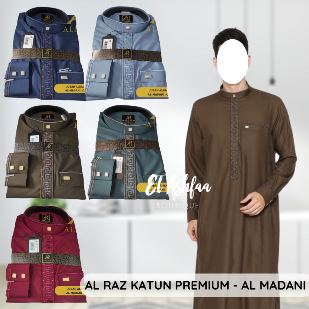 Jubah Saudi | Gamis Pria | Al Raz Bordir Almadani - El Ashfaa Boutique
