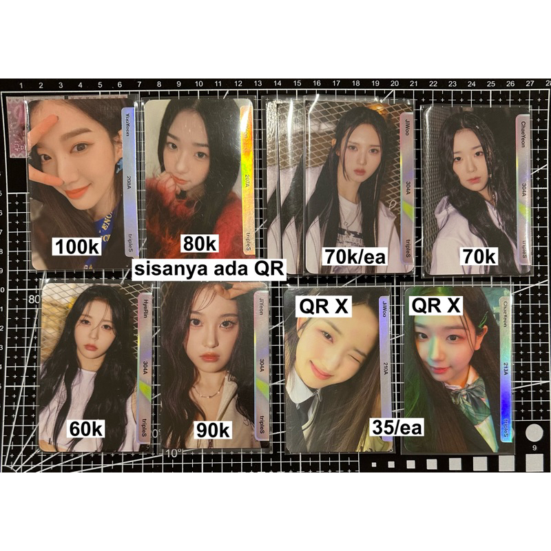 tripleS assemble24 yooyeon chaeyeon jiwoo jiyeon hyerin objekt qr photocard pc