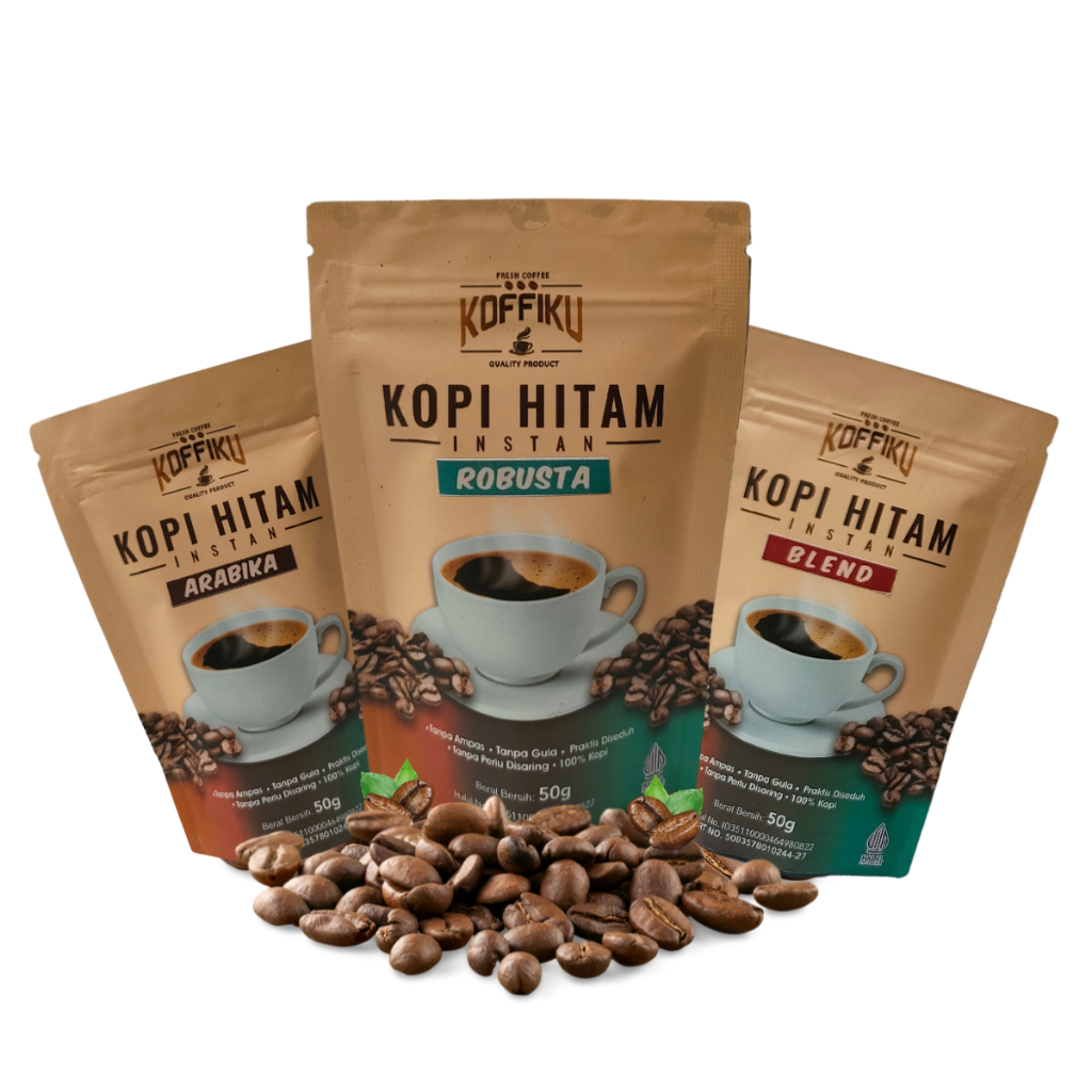 

Kopi Instan Tanpa Ampas Robusta Arabika Spray Dried Instant Coffee Murah Tanpa Gula Mudah Larut