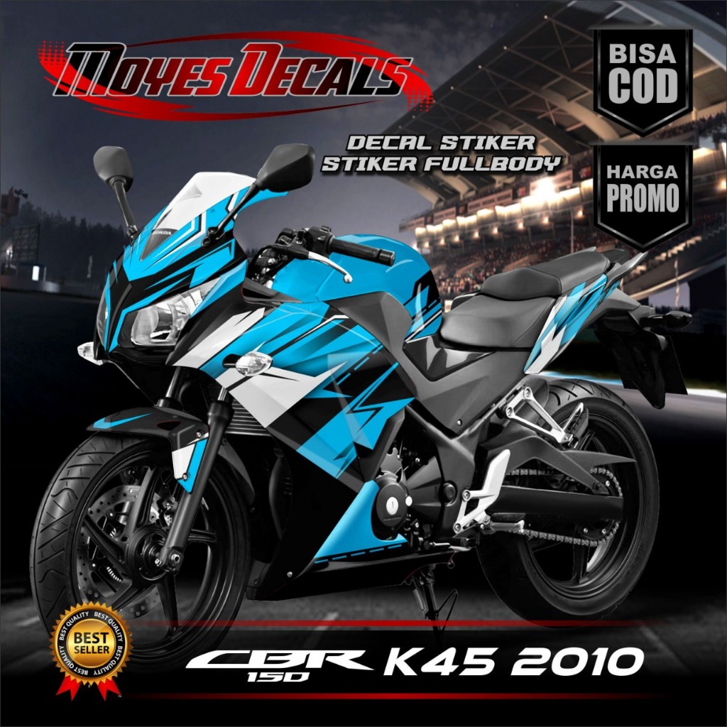 Decal Motor CBR 150 K45 2010 - Stiker Motor CBR 150 K45 2010 Fullbody Premium - Variasi Motor Honda 