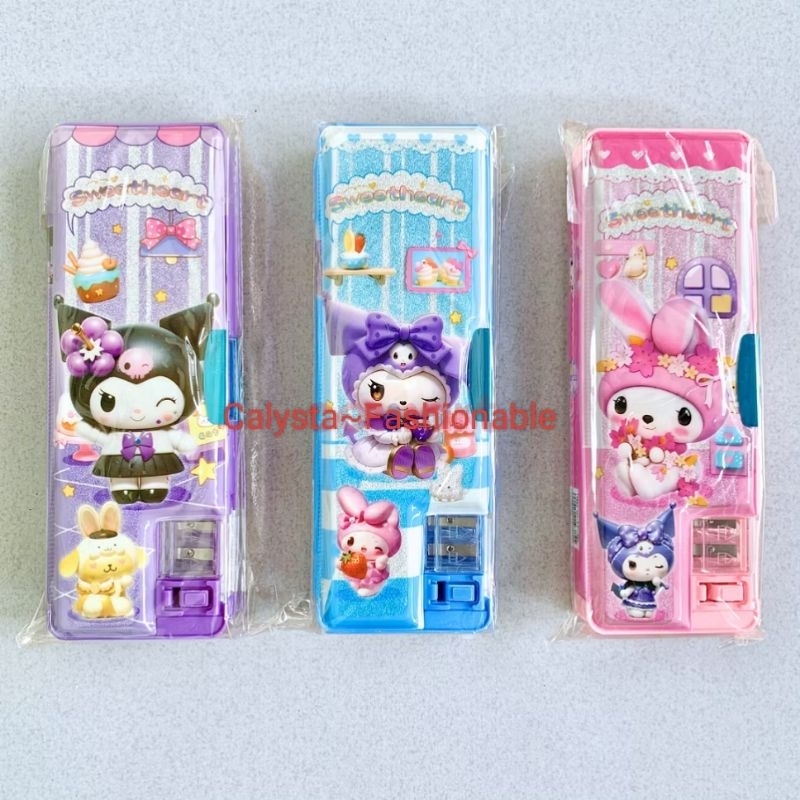 

Tempat pensil magnet glitter motif kuromi lucu