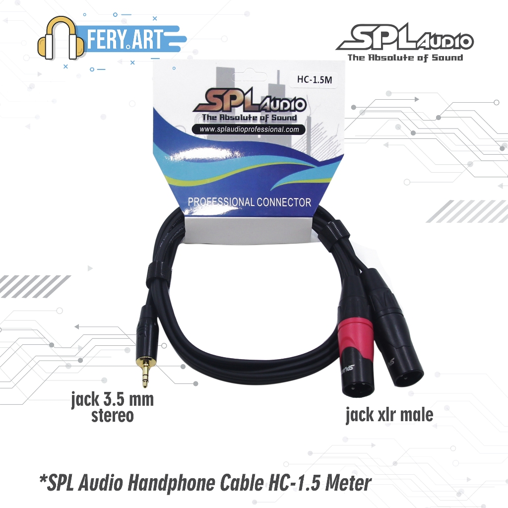 Jack HP 3.5 mm ke Mixer dual xlr Full SPL Audio