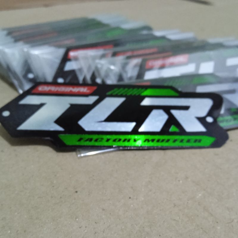 emblem knalpot TLR new racing