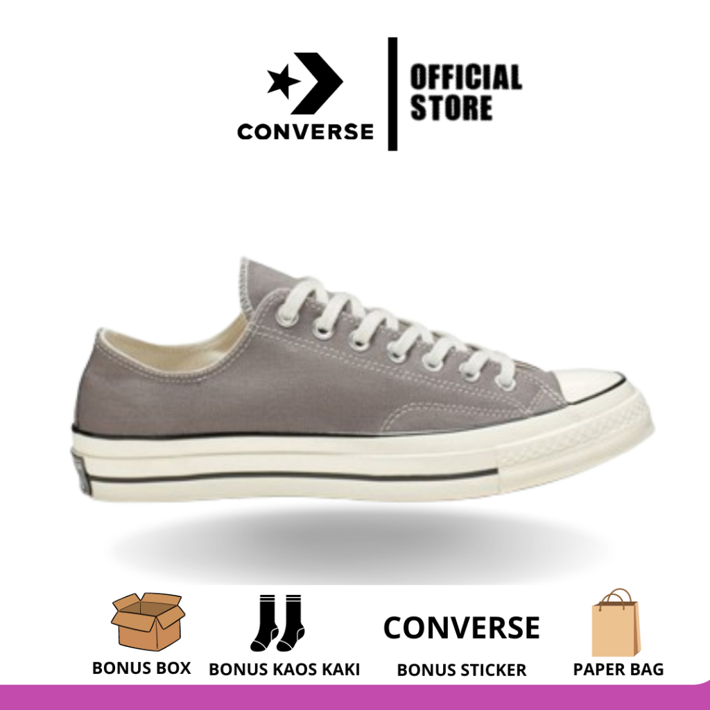 Sepatu Converse Chuck Taylor 70s Ox Mason Grey Egret - Converse 70s Low Grey