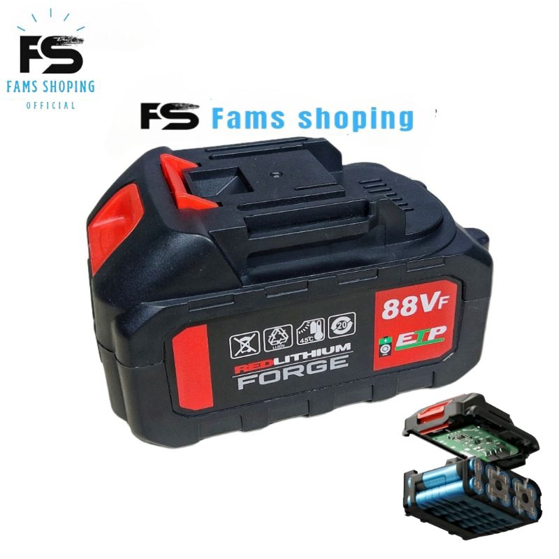 BATERAI IMPACT 88VF BATERAI BOR CORDLESS 88VF BATERAI BOR GERINDA JLD GTOOLS KAMOLE APR DLL