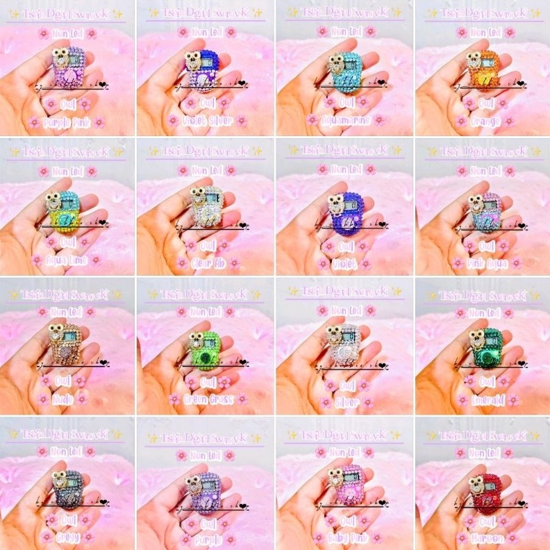 MURAH MERIAH Tasbih Digital Swarovski Owl  Tasbih Digital Swarovski Burung Hantu  Tasbih Digital Swa