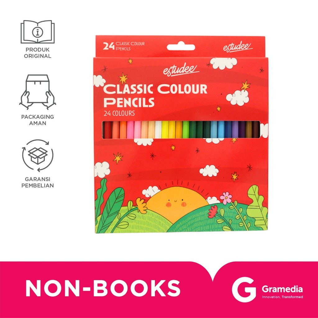 

Gramedia Supratman | ESTUDEE CLASSIC COLOR PENCIL 24 ES-PCL24