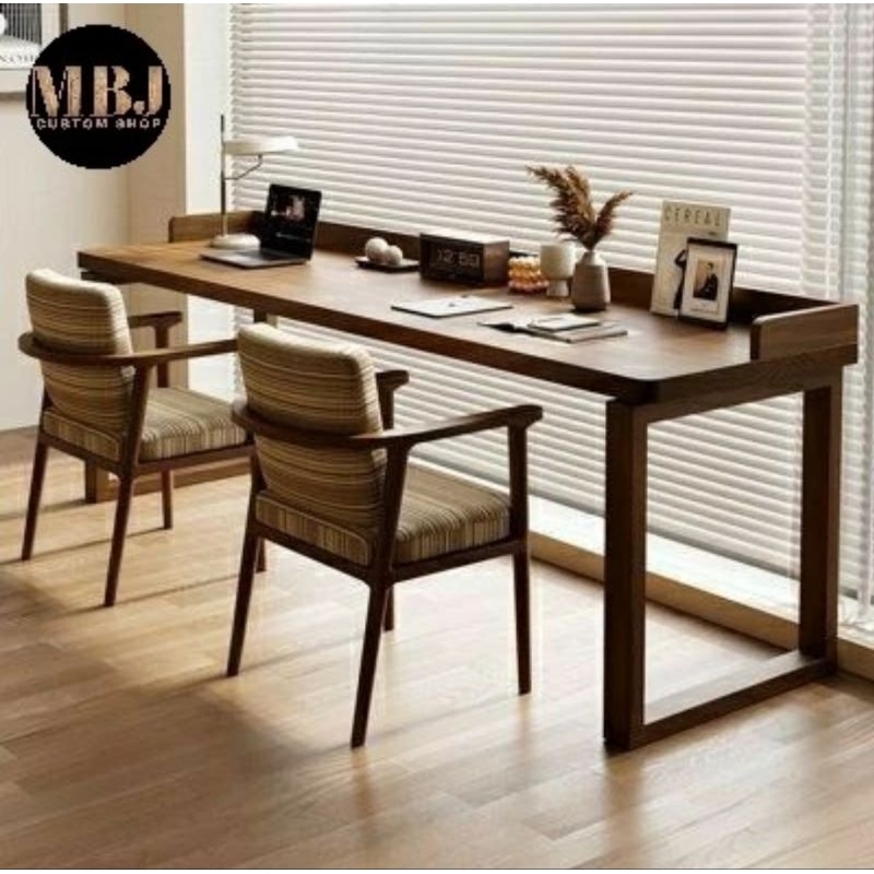 meja kerja meja komputer meja kantor kayu solid asli