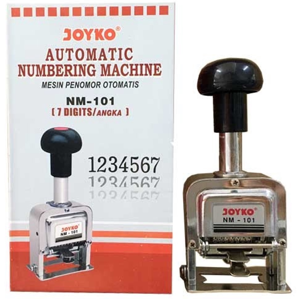 

KODE L9J4 Stempel Nomor Otomatis Automatic Numbering Joyko NM11 7 Digit