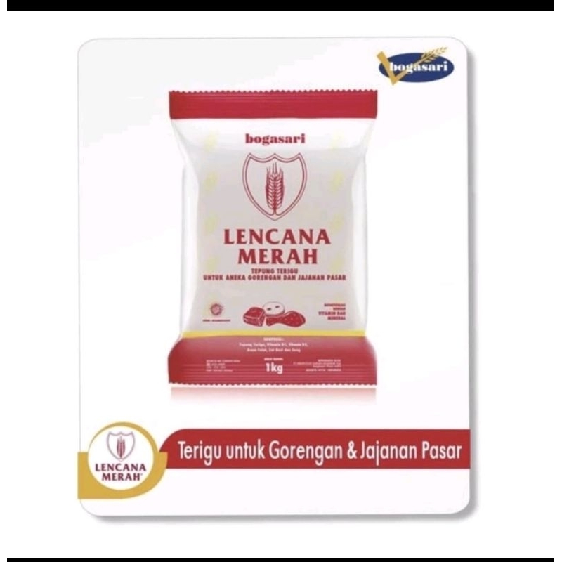 

Tepung terigu Lencana Merah 1kg