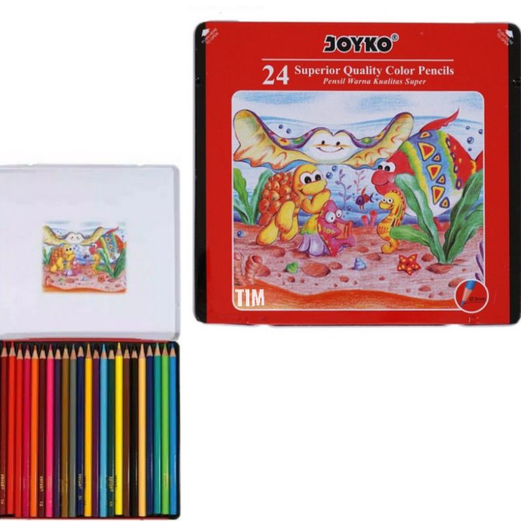 

KODE S8G4 Pensil Warna Joyko CP24TC Kaleng 24 Warna