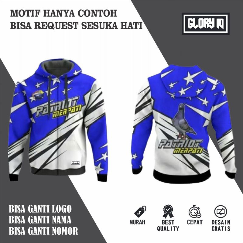 JERSEY JAKET MERPATI CUSTOM