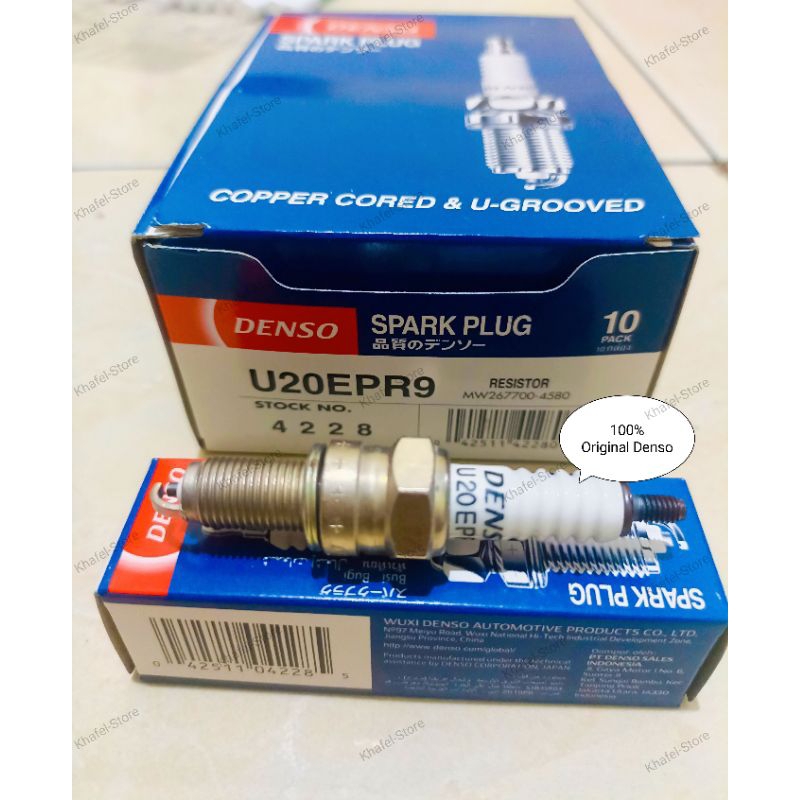 Busi Motor Denso U20EPR9 100% ORIGINAL