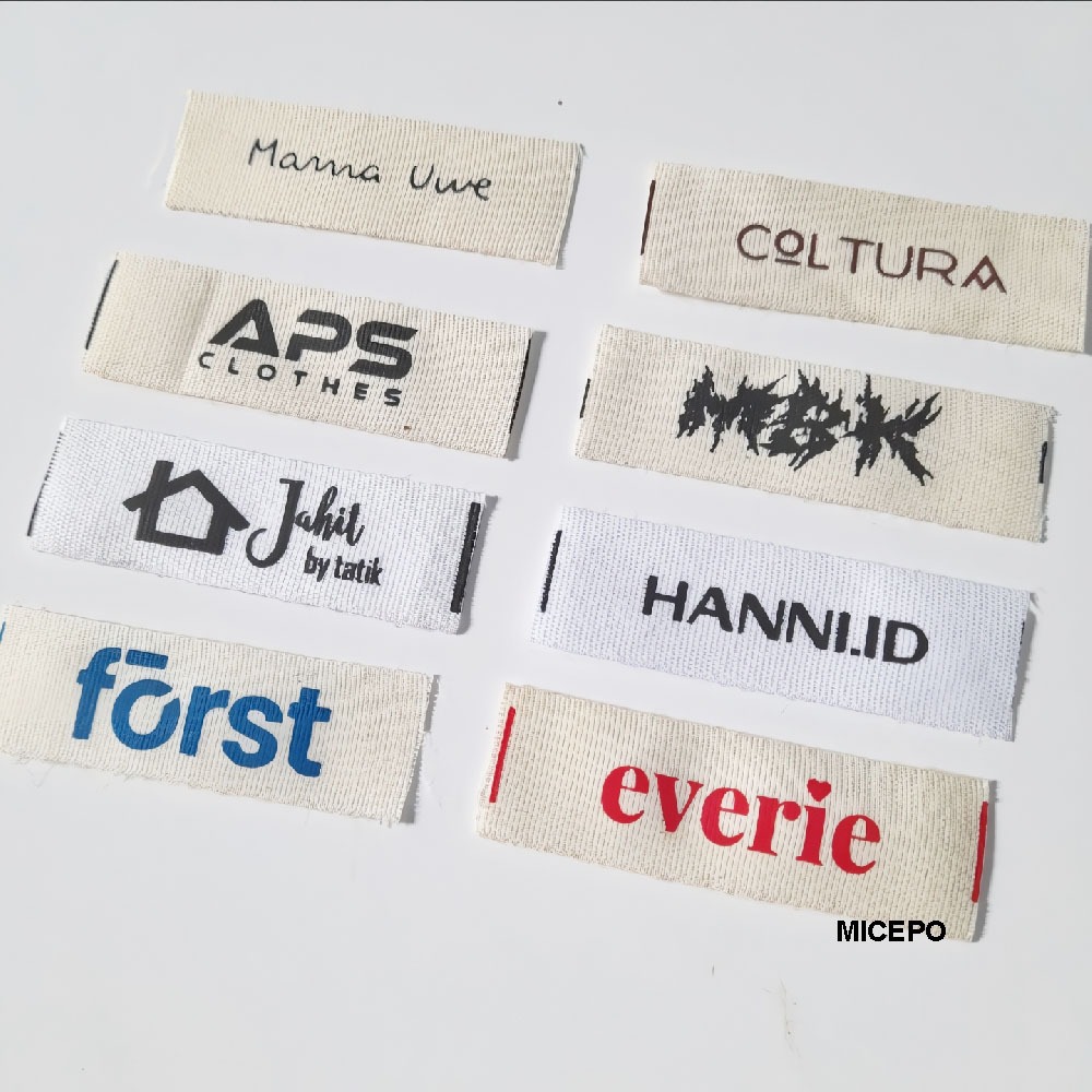 

Tambahan harga sablon Label Katun & Label Satin