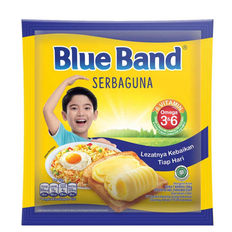 

blue band margarin serbaguna mentega 200gr
