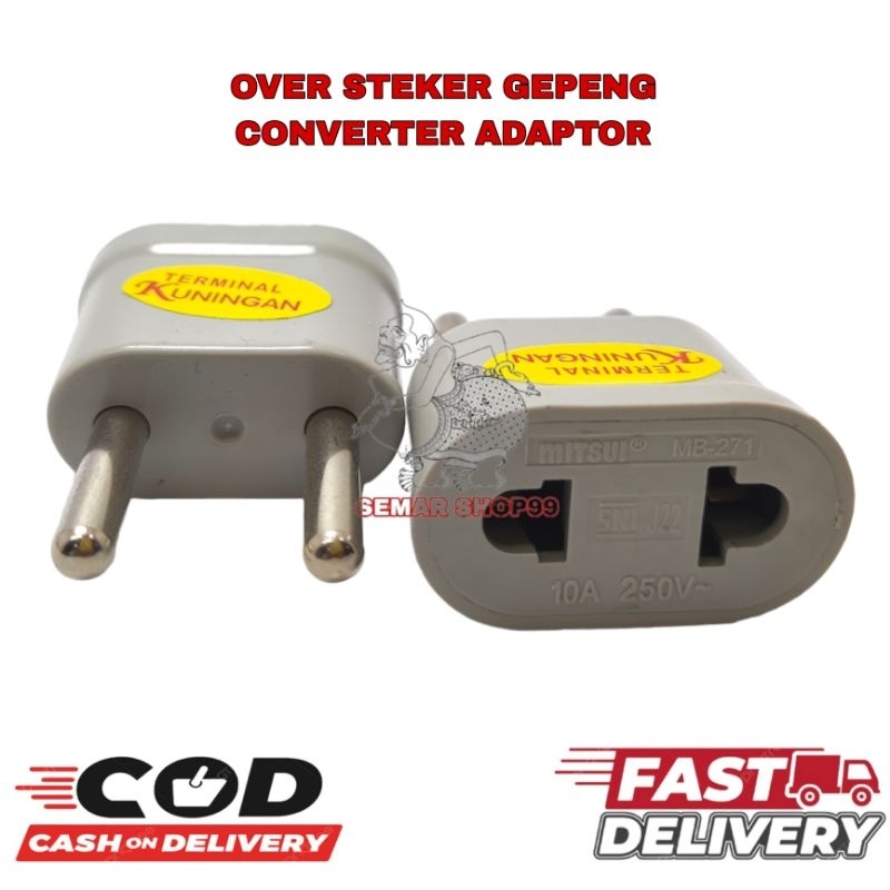 OVER STEKER GEPENG TERMINAL KUNINGAN ( BISA BUAT COLOKAN PIPIH ) OVER STEKER COLOKAN CASAN HP GEPENG