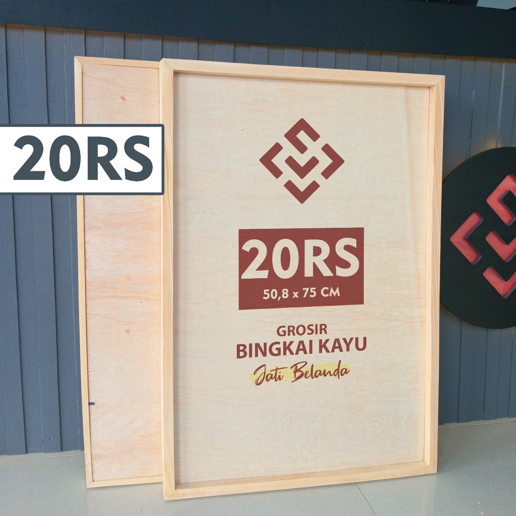 Bingkai Foto Kayu 20RS Frame Foto Bingkai Kayu Ukuran 20RS  50,8 x 75 cm Bingkai Kayu Pinus Alami