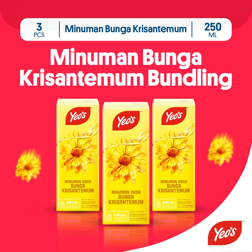 

Yeos Minuman Teh Chrysanthemum Tetrapak 250ml - 3 Pcs