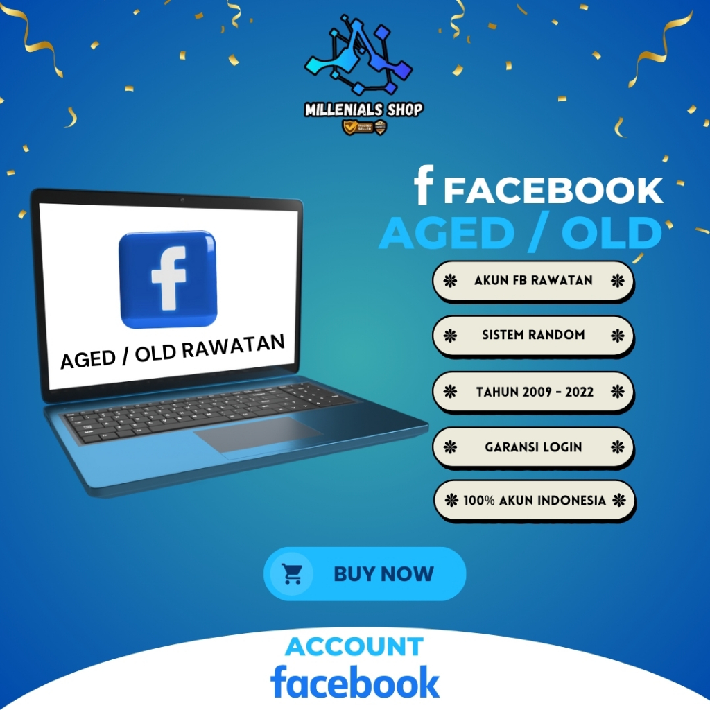 Jual Akun FB AGED / Old FACEBOOK TUA A2F ON