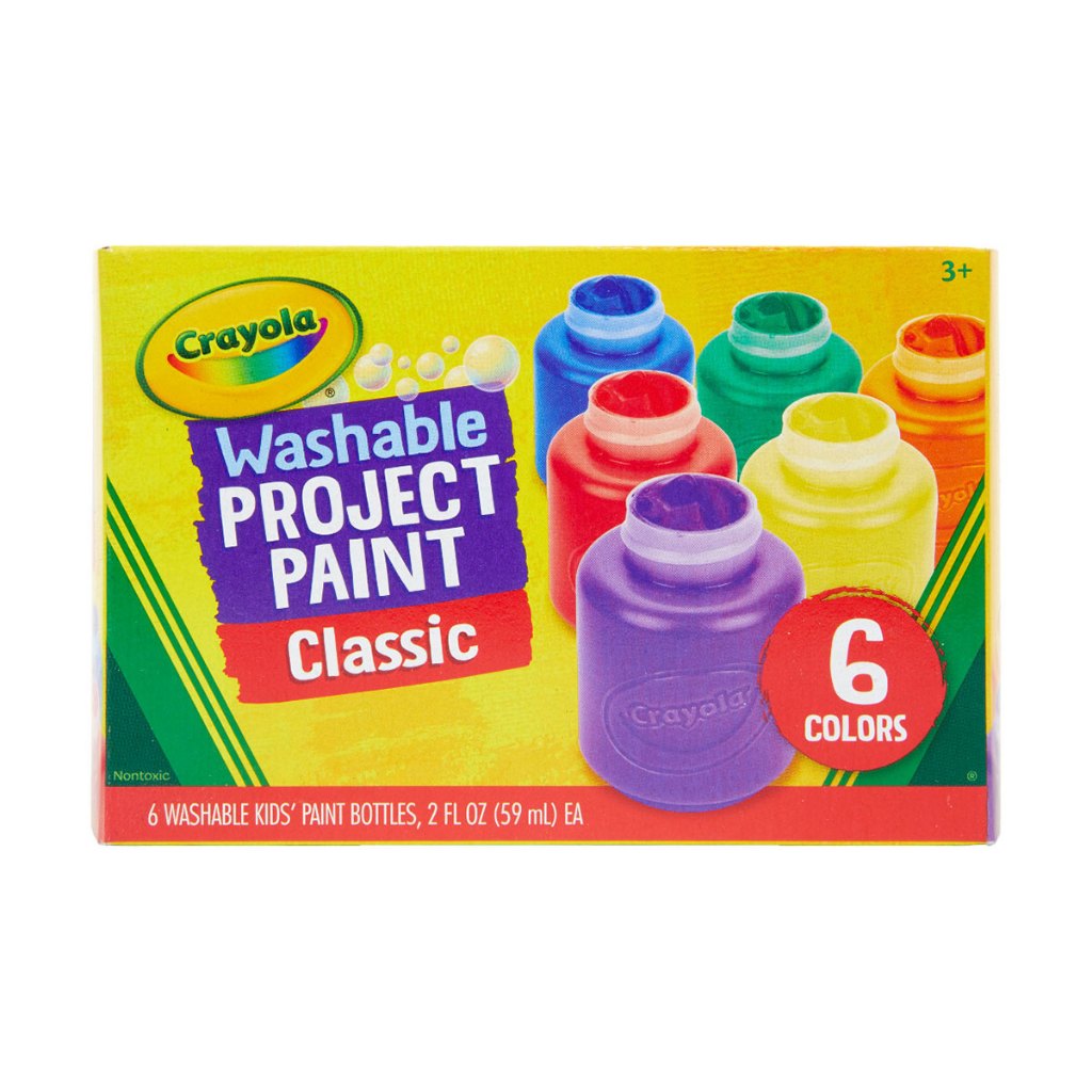 

Crayola Kids Paint Classic 6 Colors Cat Air Washable Paint