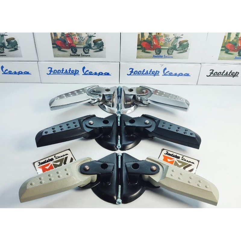 Foot step vespa matic, aksesoris vespa matic, pijakan kaki vespa matic