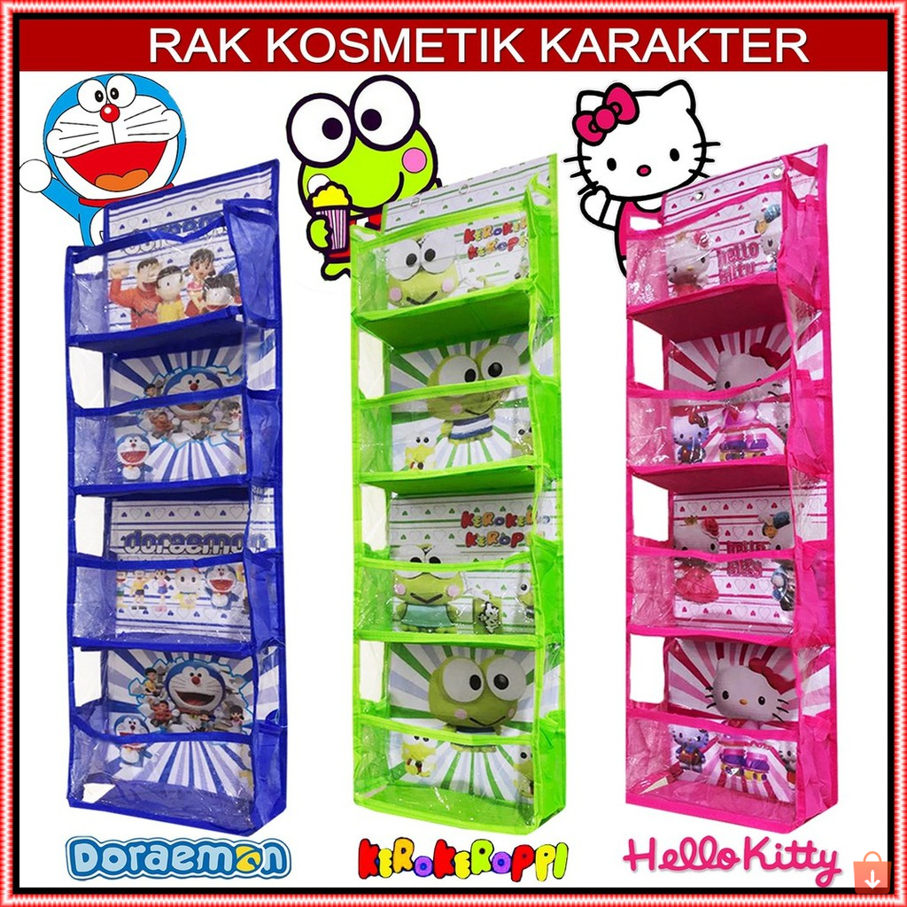 RAK KOSMETIK GANTUNG KARAKTER DINDING  RAK AESTHETIC KOSMETIK COSMETIC MAKE UP SKINCARE TEMPEL RAK K
