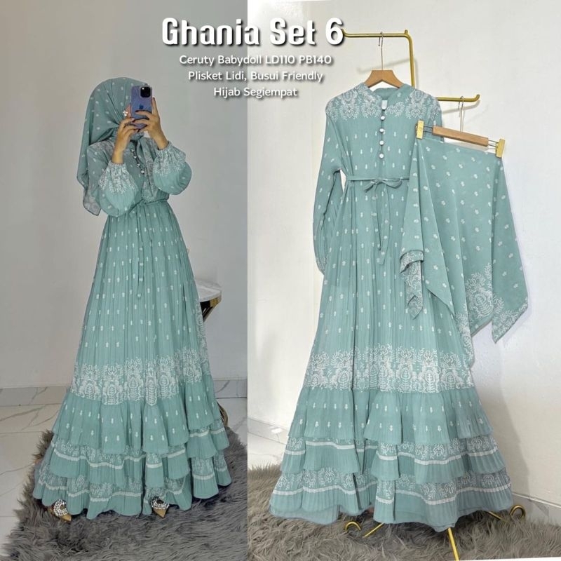 GHANIA DRESS  3 | 6 | 7 | 8 | 9 | 10 | (LABEL SAVNA) | GAMIS PLISKET LIDI CERUTY MOTIF BATIK ETNIK