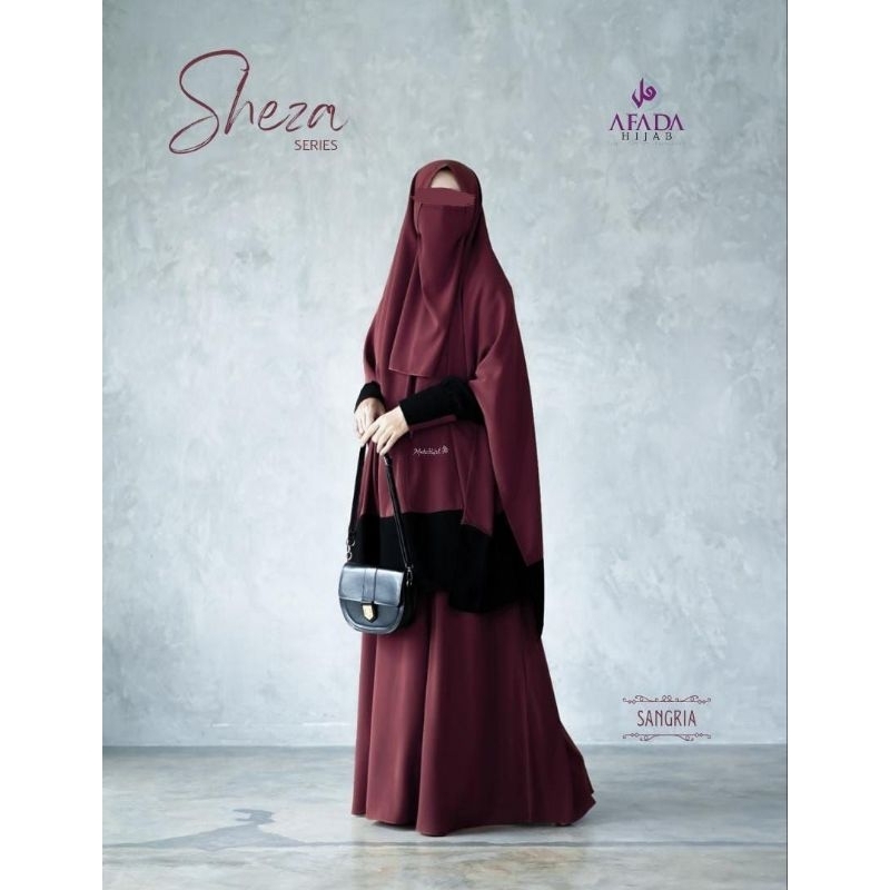 Sheza Series Gamis Set Hijab Khimar Instan Cadar Syari Sunnah Huzzle Lux New Fortaleza Afada Hijab