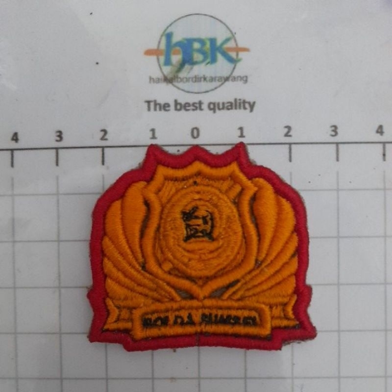 PIN EMAS POLDA SUMSEL BORDIR TIMBUL