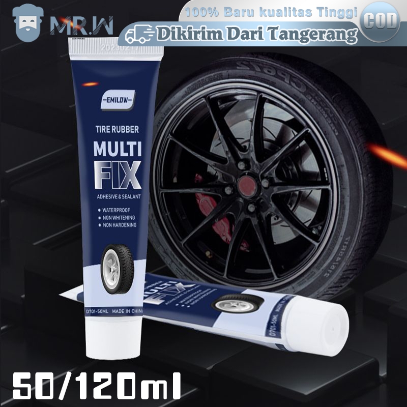 Lem Perbaikan Ban Mobil 120ml Tire Glue Repair Lem Ban Mobil Super Kuat Lem Karet Tambal Ban