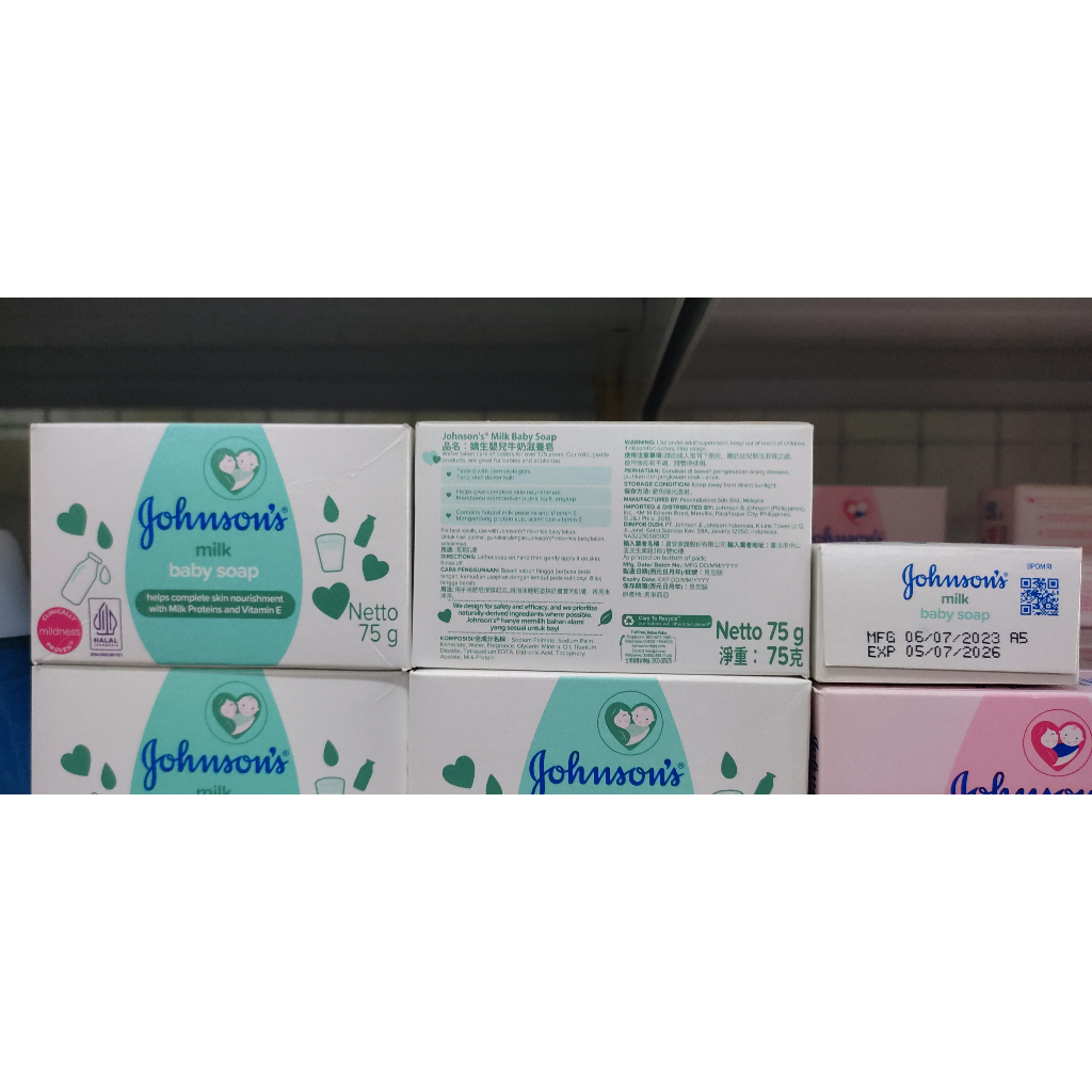 JOHNSON BABY SABUN BAYI 75GR MILK SABUN BAYI SABUN BATANG