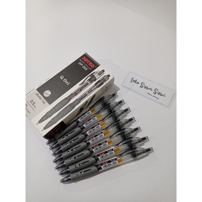 

BOLPEN JOYKO GEL PEN GP-265 BLACK(isi12pcs)
