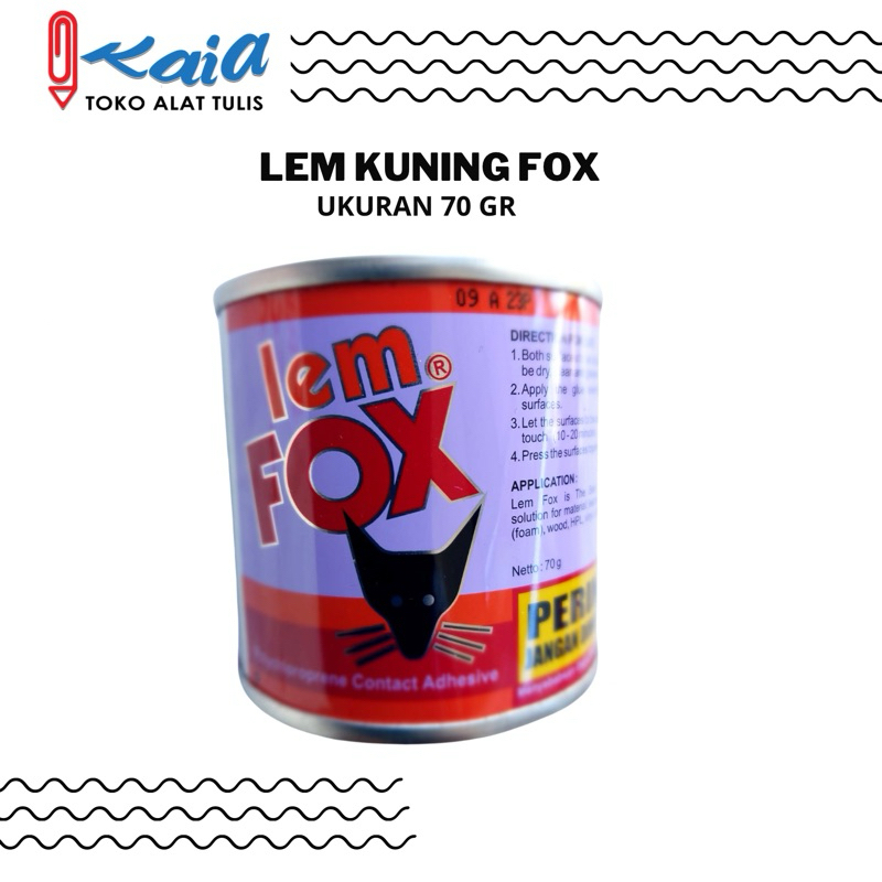 

LEM KALENG FOX UKURAN 70 GR