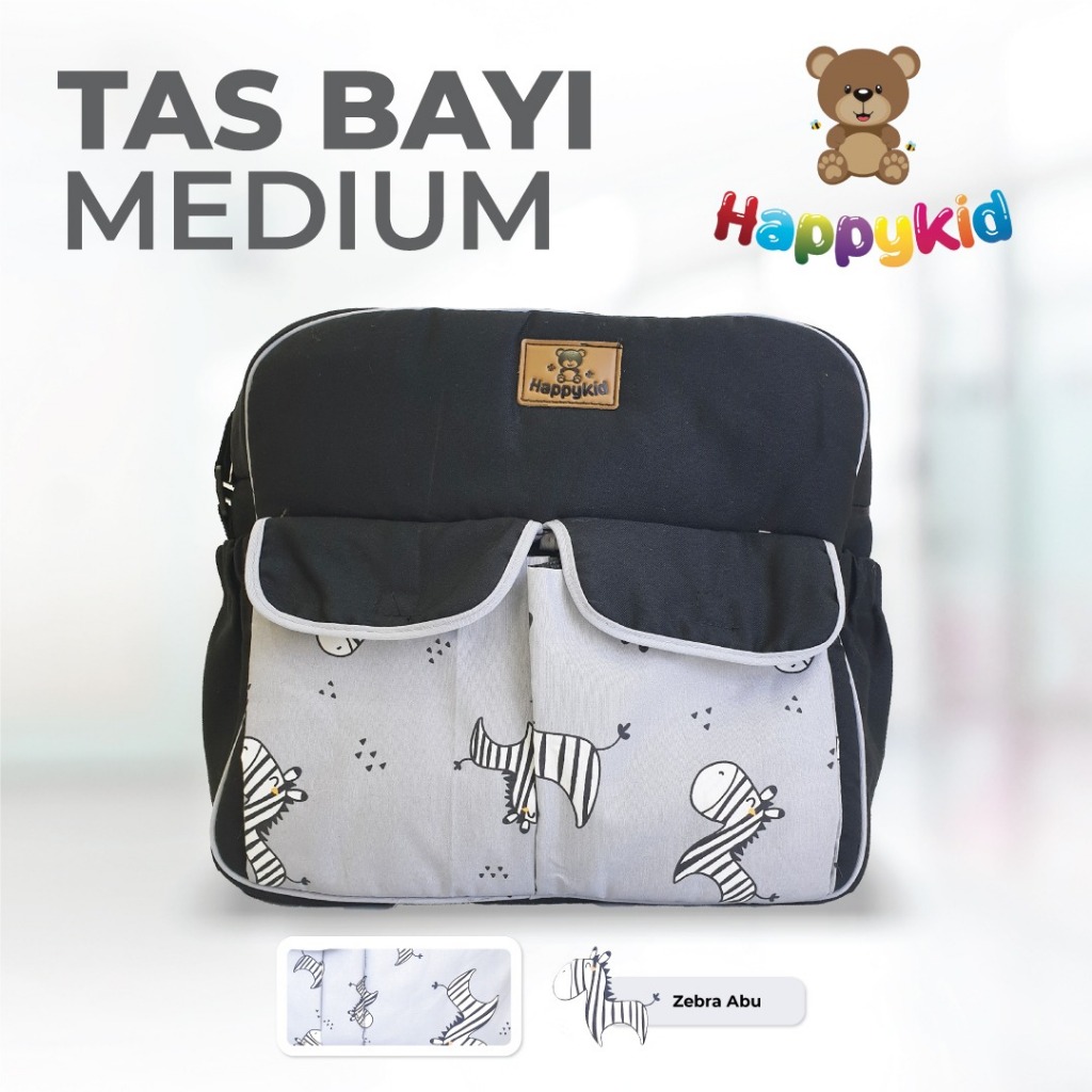 Tas Bayi Medium Multifungsi Perlengkapan Bayi Tas Travelling Bayi Baju Bayi 2 SAKU Penyimpanan Baju 