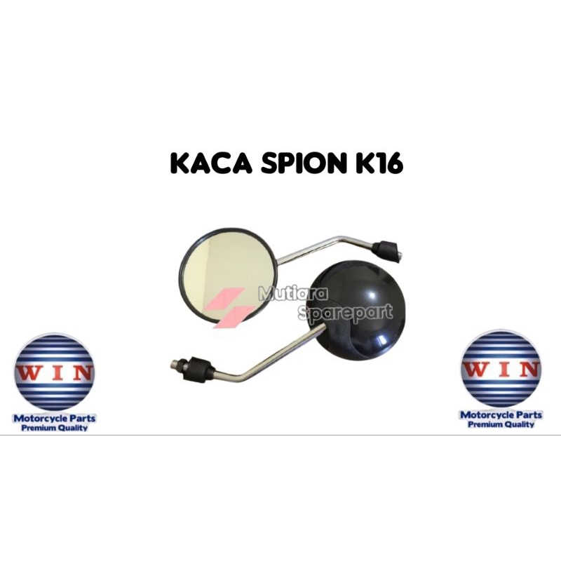 kaca spion kanan kiri scoopy karbu kyt 2009 2012 scoopy k16 2013 2016  hitam non original