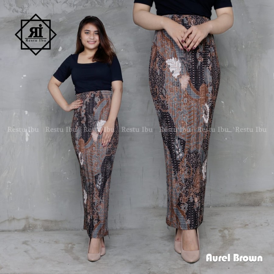 rok plisket kebaya terbaru rok kebaya pinggang karet rok