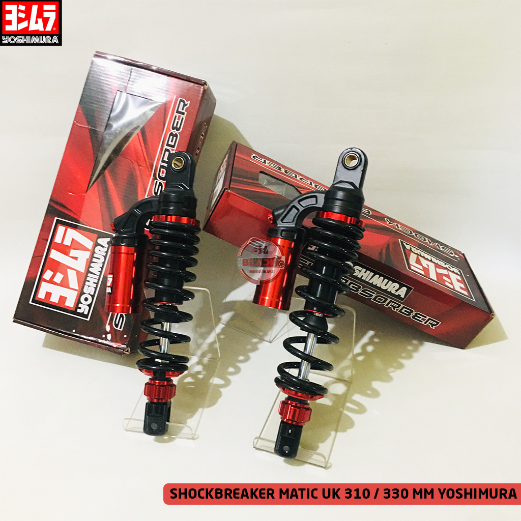 Skok Belakang Shockbreaker Yoshimura Matic UK 310 / 330 MM Tabung Evo Single Shock Beat Karbu Mio Be