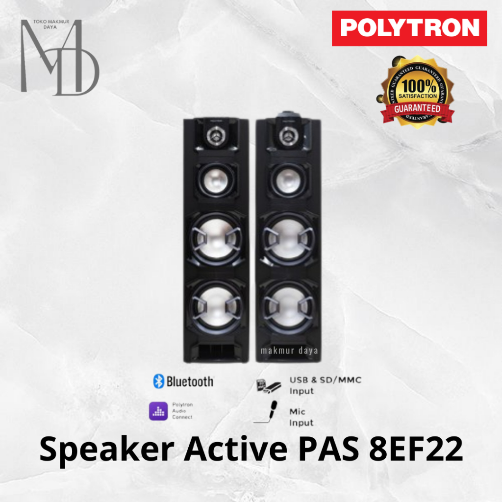Polytron Speaker Active PAS 8EF22 / PAS8EF22 / PAS-EF22 Bluetooth Super Bass / 8E22