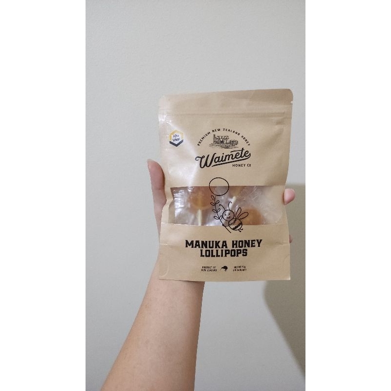 

Waimete Manuka Honey UMF 10+ Lollipops New Zealand. Permen Madu