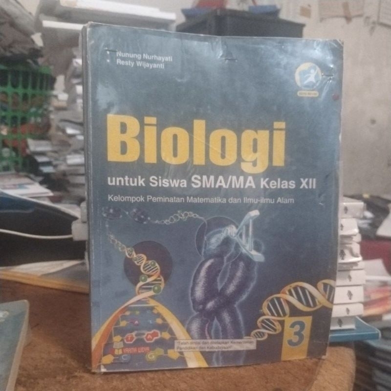 buku Biologi SMA kelas 3-12 penerbit Yrama Widya