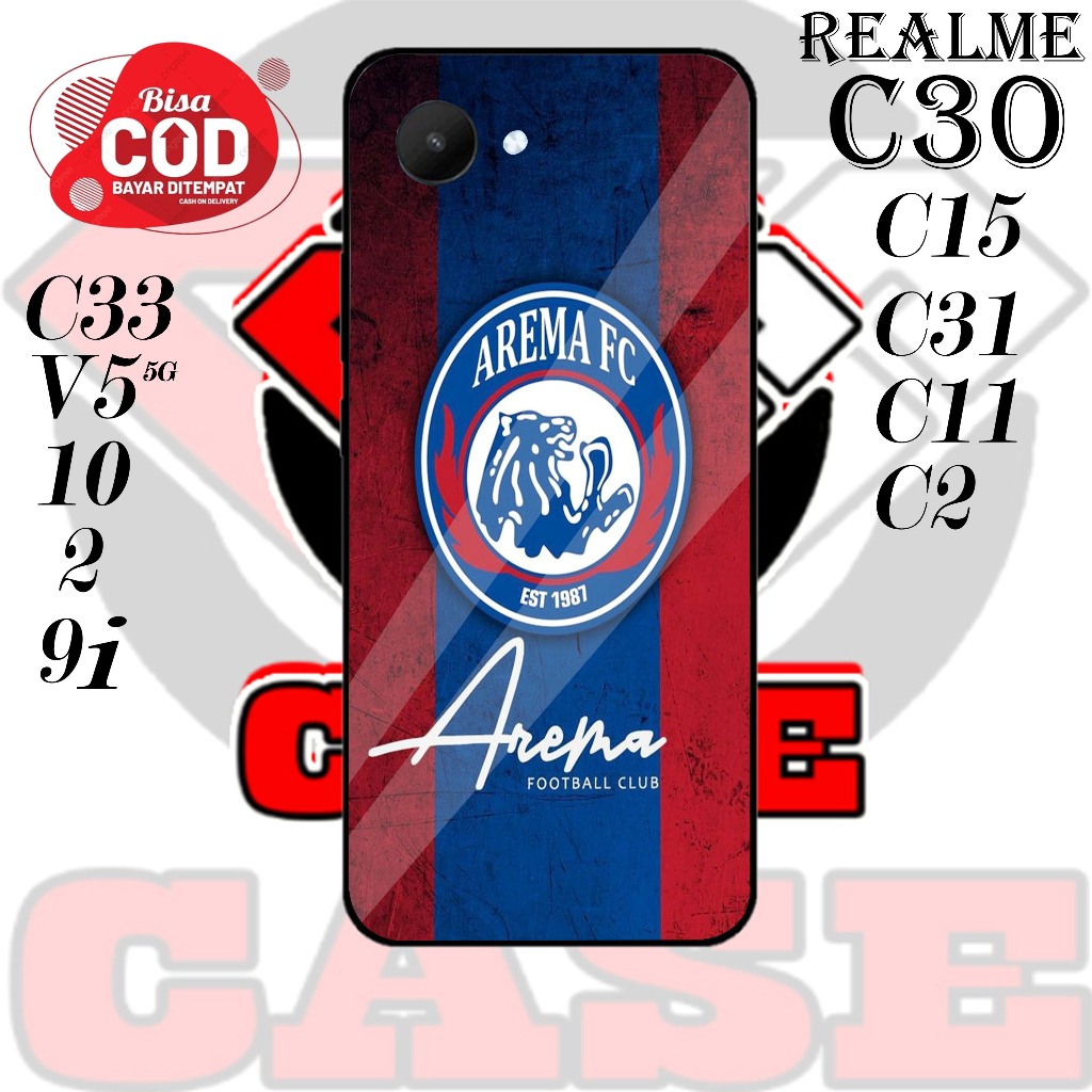 DKC MOTIF AREMA HARDCASE  REALME C30 /  C31 / C33 / C15 / C11 / C2 / REALME 2 / REALME 10 / V5 (5G) 