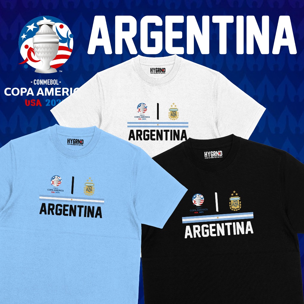 Kaos Copa America "Argentina Copa" -  Copa America / Tim Tanggo / Lionel Messi