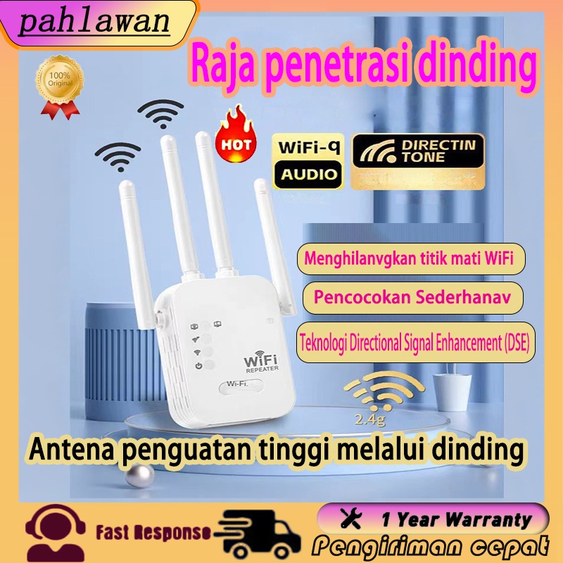 repeater wiffi / penguat wifi jarak jauh / wifi extender jarak 500 meter / wifi repeater300 mbps jar