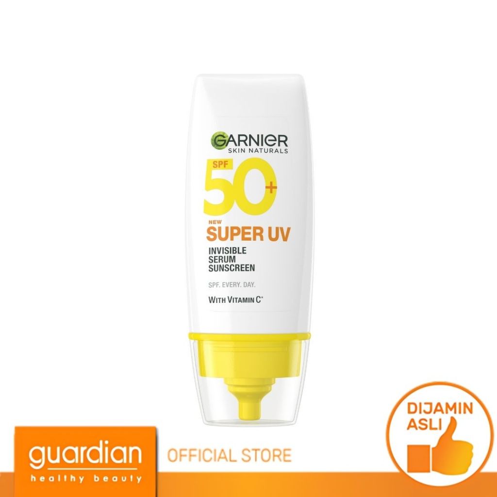 Garnier Super UV Invisible Serum Sunscreen SPF 50+ PA++++ Vitamin C Skin Care - Natural Finish 30Ml