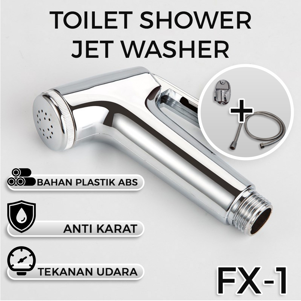 Jet Shower Kamar Mandi Toilet Bidet Shower Spray Toilet Duduk - unikdekorasi