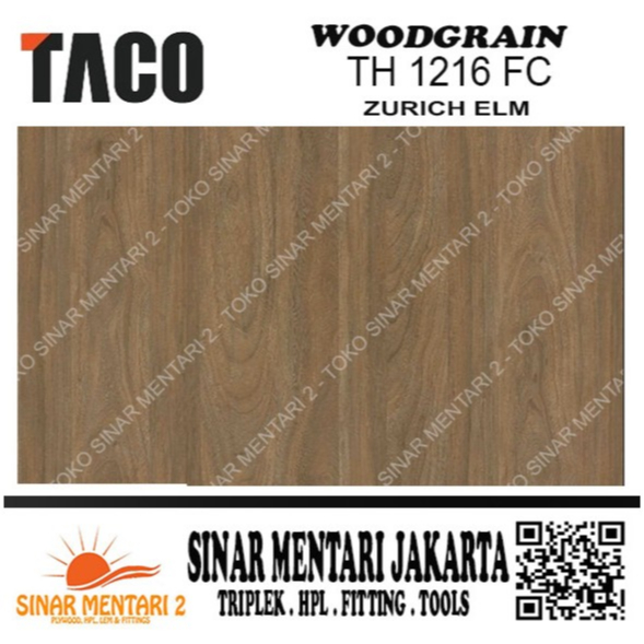 TACO HPL WOODGRAIN TH 1216 FC ZURICH ELM