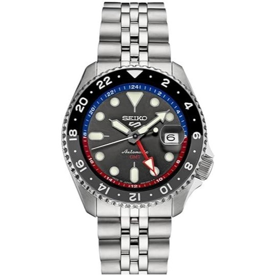 SEIKO USA Exclusive SSK019 SSK019J1 Pepsi GMT 5 Sports Limited Edition