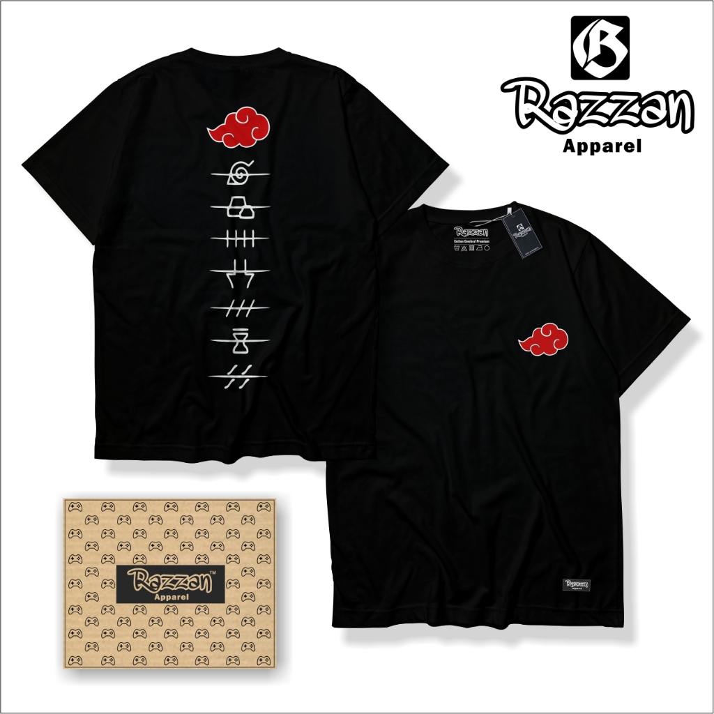 Razzan kaos akatsuki special anime naruto baju anime