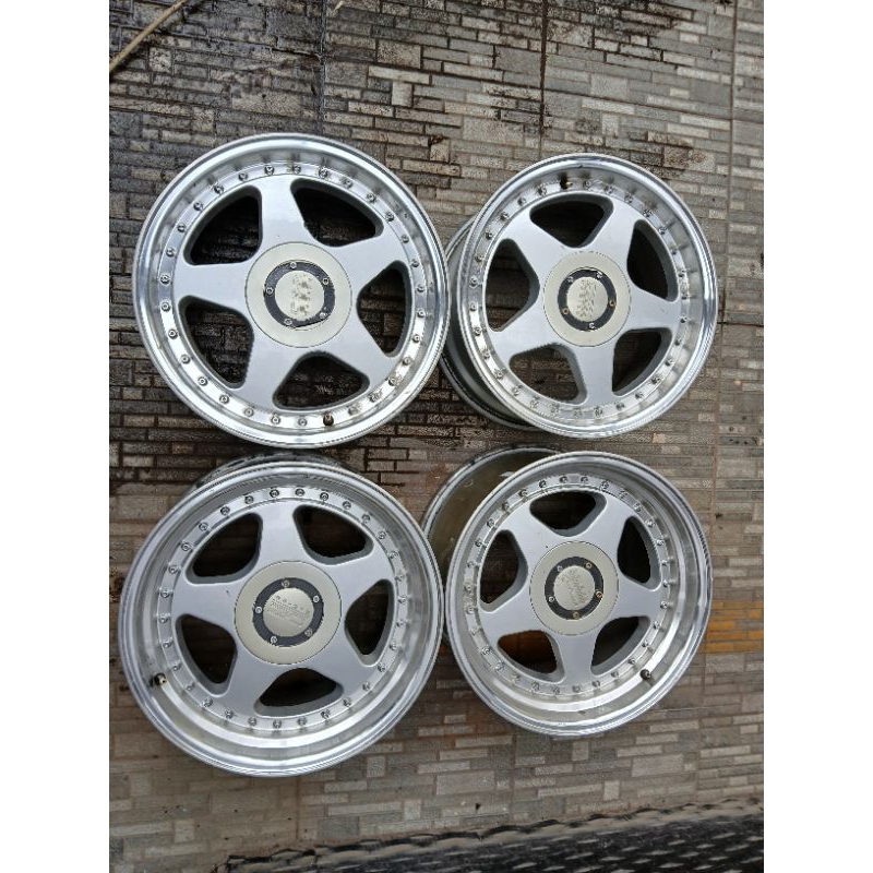 Velg racing seken Ring 16 oz futura lubang baud 4x100 4x114 cocok di brio agya ayla sigra calya vios